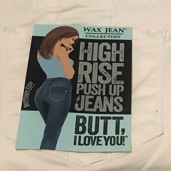 WAX Jean Collection 3 Button Skinny Jeans / White / Sz 20 / NWT - Picture 4 of 8